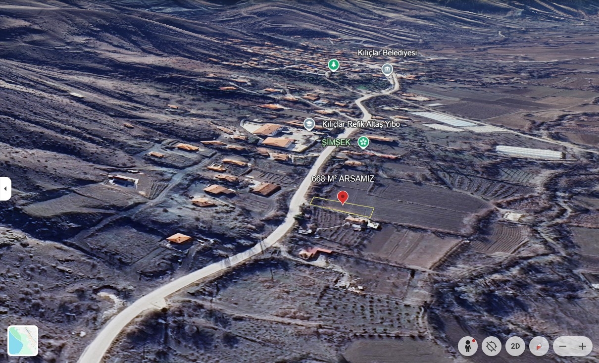 İ&F DEN KILIÇLAR MEVKİİ 668 M² KILIÇLAR YOLUNA CEPHE ARSA