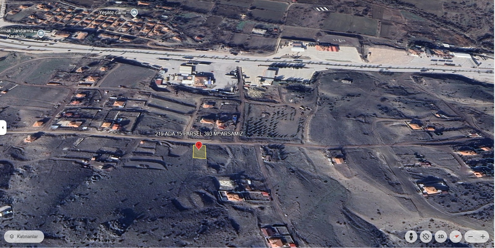 İ&F DEN ANKARA YOLU ÜZERİ IRMAK MEVKİİ 393 M² SATILIK ARSA