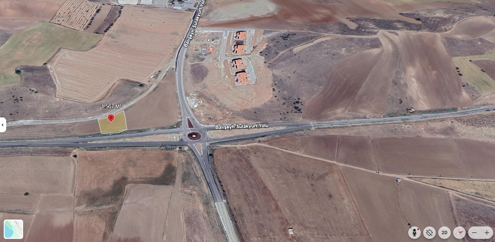 İ&F DEN SULAKYURT BALIŞEYH YOLU ÜZERİ TAM KAVŞAK NOKTADA 1.567M²